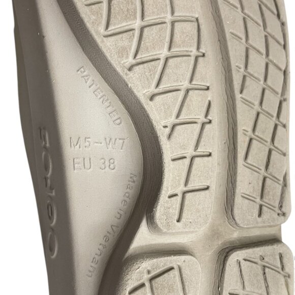 Oofos Beige Tan Sandals Women's 7 Men's 5 - Picture 12 of 15